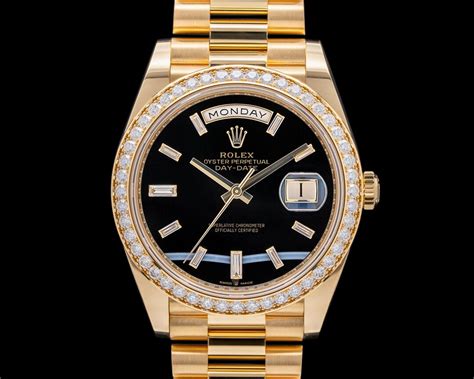 rolex presidential day date onyx